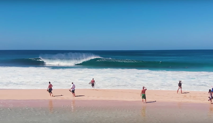 Nathan Florence surfing Pipeline