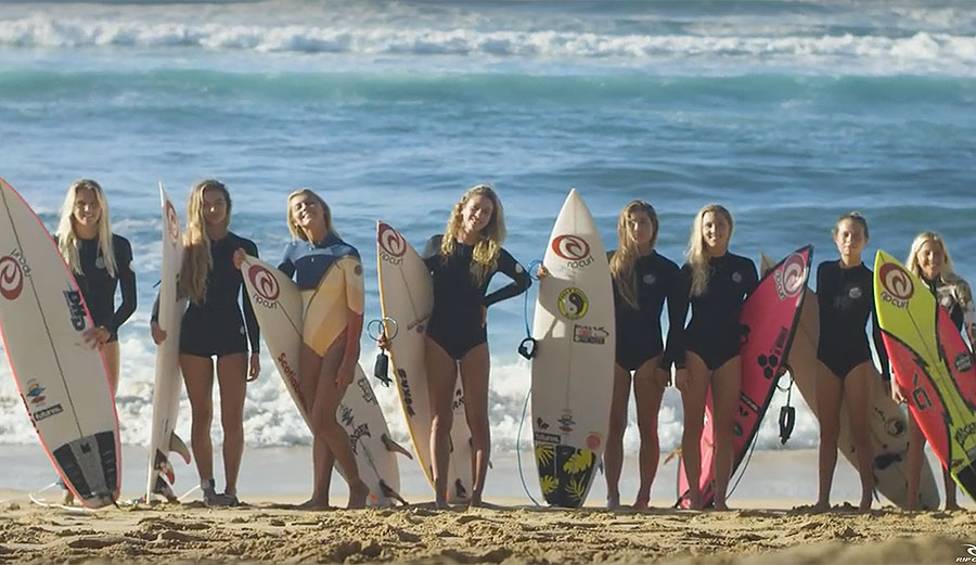 Rip Curl Women surfers