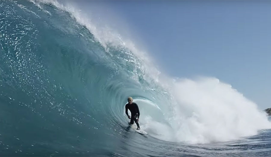 Russell Bierke surfing footage