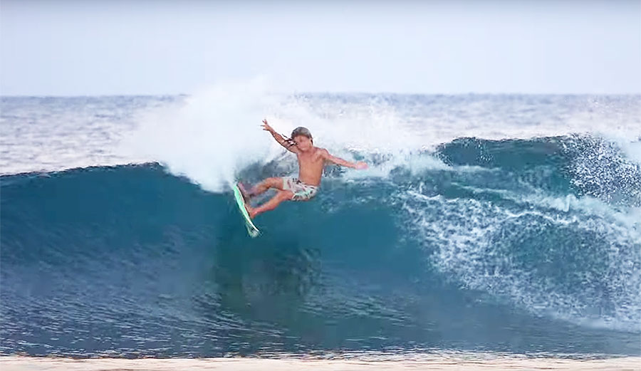Jackson Dorian surfing
