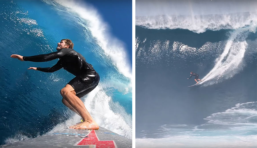 Nathan Florence surfing Jaws