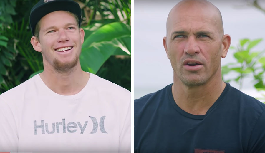 John John Florence and Kelly Slater talk about Jamie O'Brien