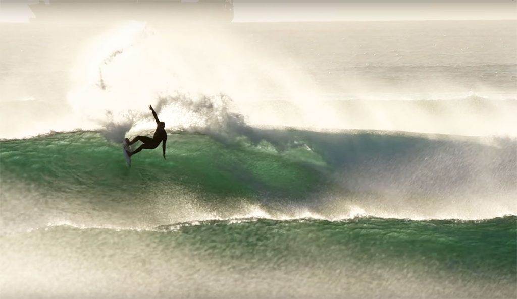 Kanoa Igarashi surfing in Portugal