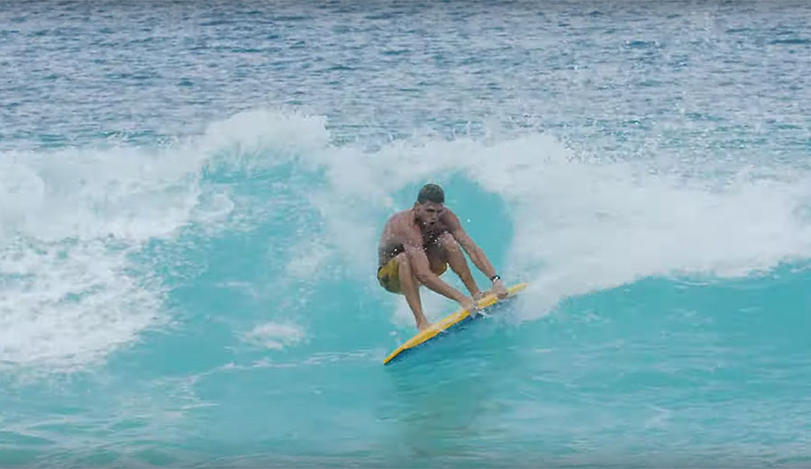 Koa Smith boogie boarding