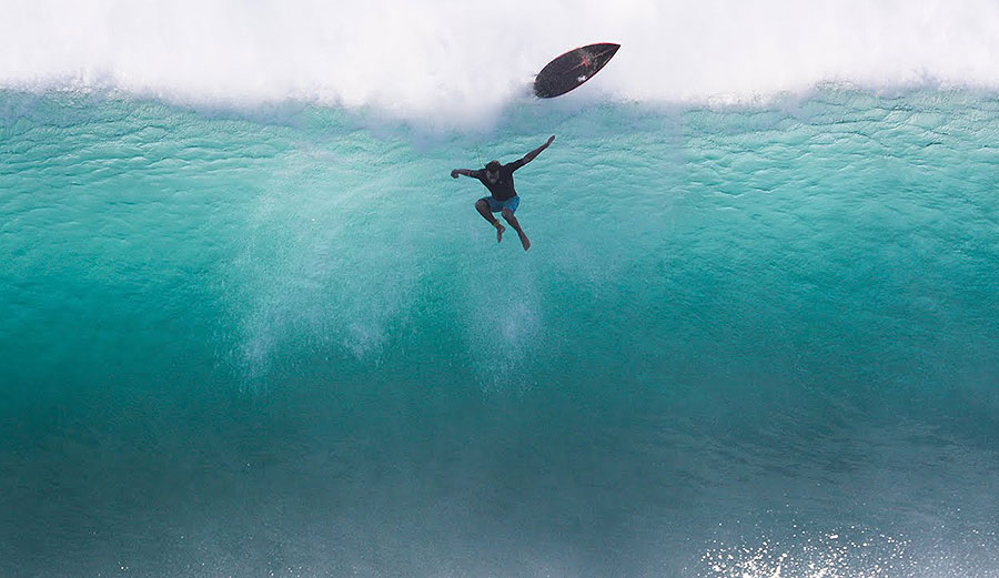 Ivan Florence surfing Pipeline