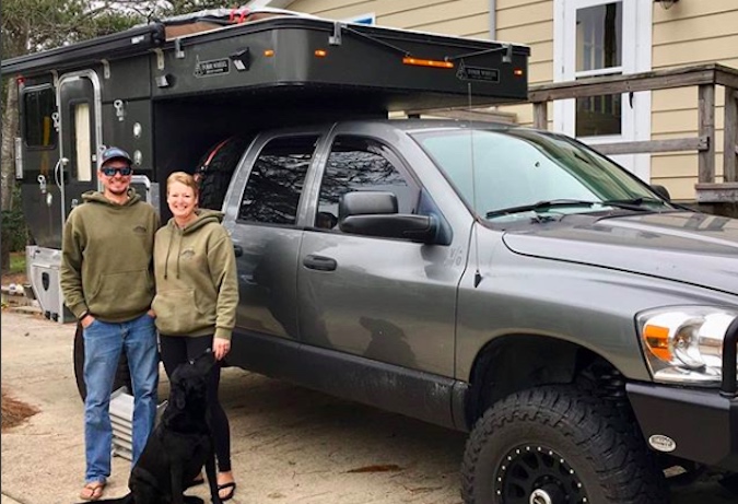 Meet This Nomad Veteran Couple Living Full-Time Out of This Flatbed Camper
