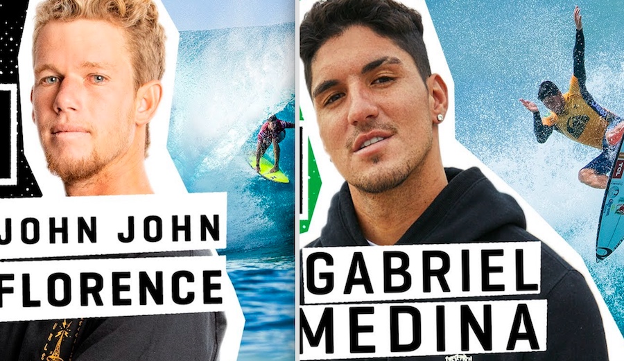 Who's Better, Gabriel Medina or John John Florence? WSL Highlight Reels Fuel Debate