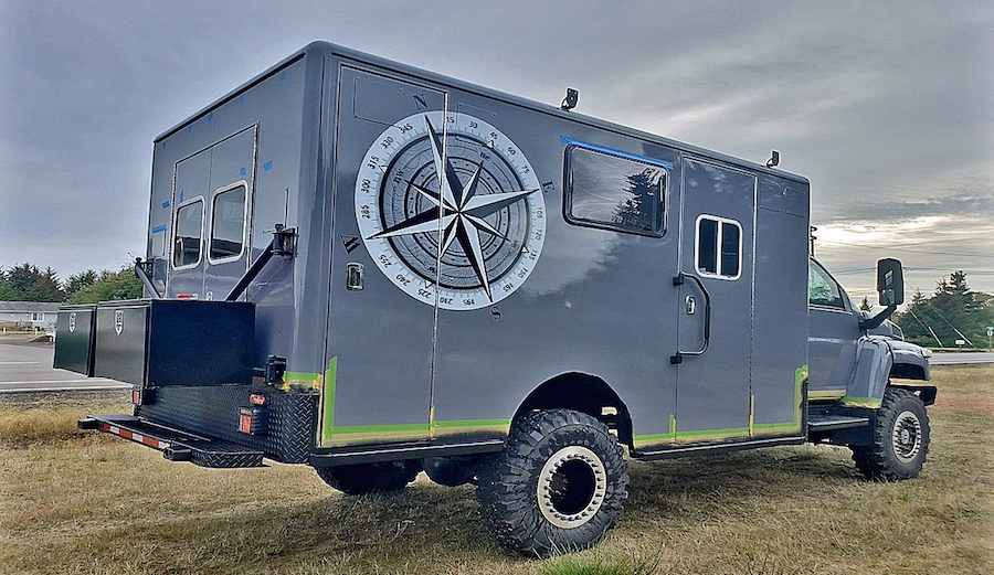 This 23-Year-Old Converted an Old Ambulance Into a Solar Off-the-Grid Home on Wheels