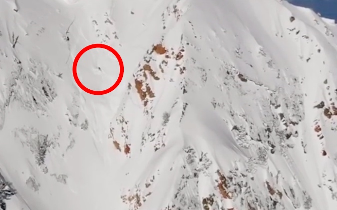 Utah Avalanche Center Posts Video of Snowboarder Miraculously Surviving 2,000-Foot Slide