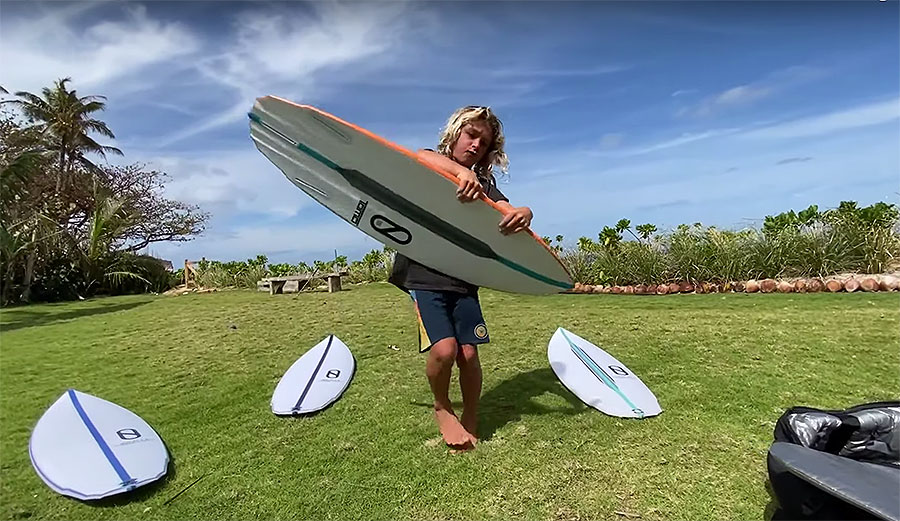 Jackson Dorian surfboards with Kelly Slater