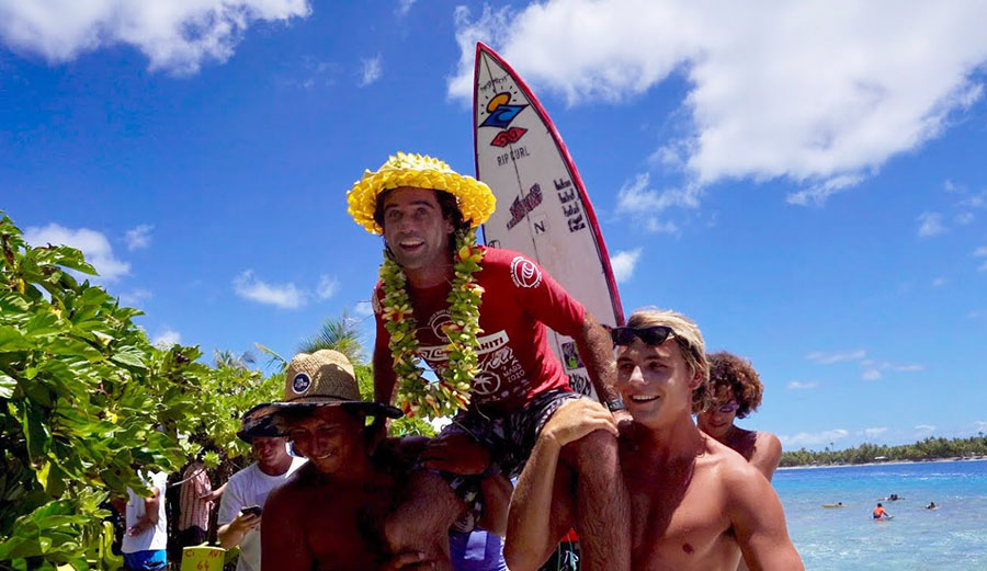 Mason Ho surfing