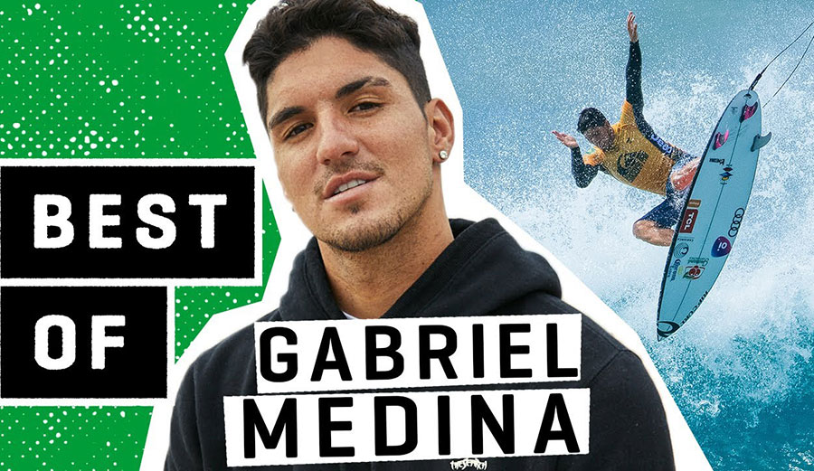 Gabriel Medina surfing best of clip