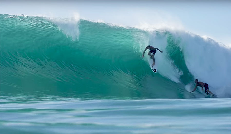 Mick Fanning surfing