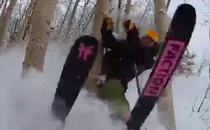 This Skier's Nasty Collision With a Tree Ended Up on ESPN's SportsCenter