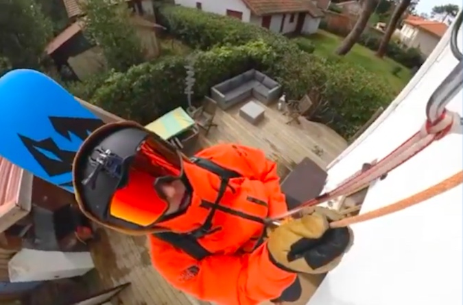 This Is How Snowboarder Victor de le Rue Is Training in France During Quarantine