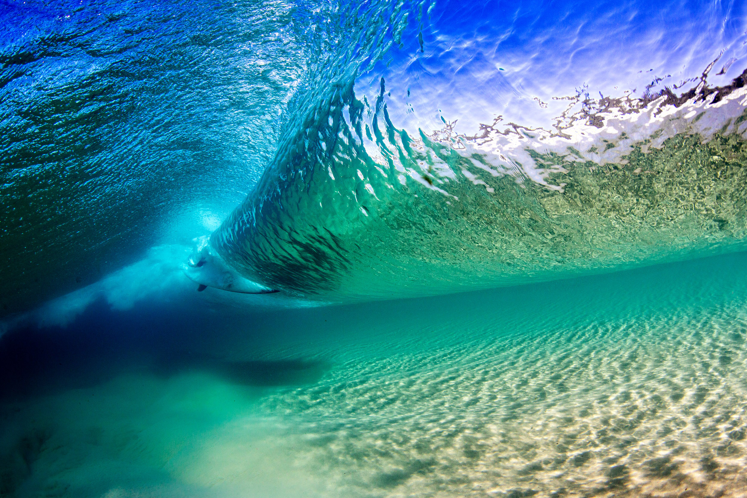 Clear Surf Underwater