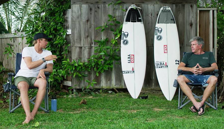 John John Florence and Pyzel talk surfboards
