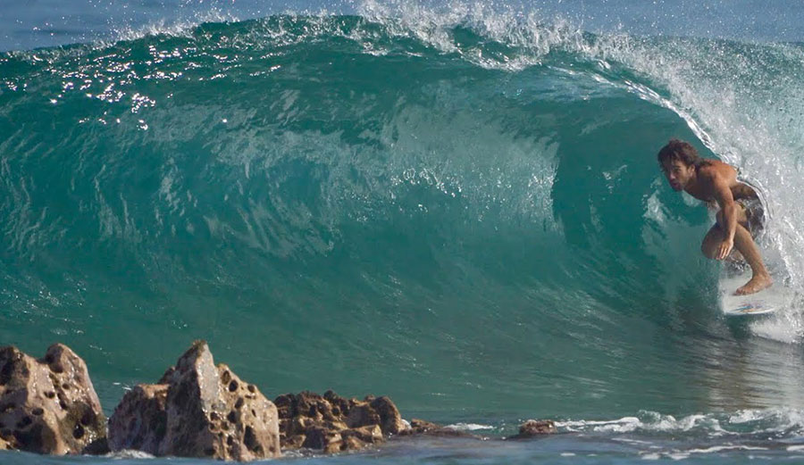 Mason Ho surfing