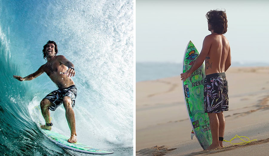 Mason Ho surfing Pipeline