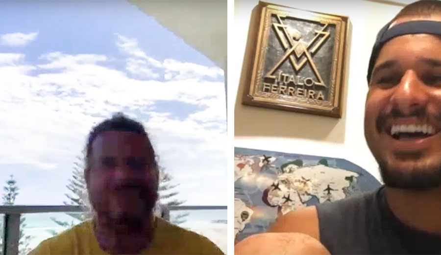 Mark Occhilupo and Italo Ferreira