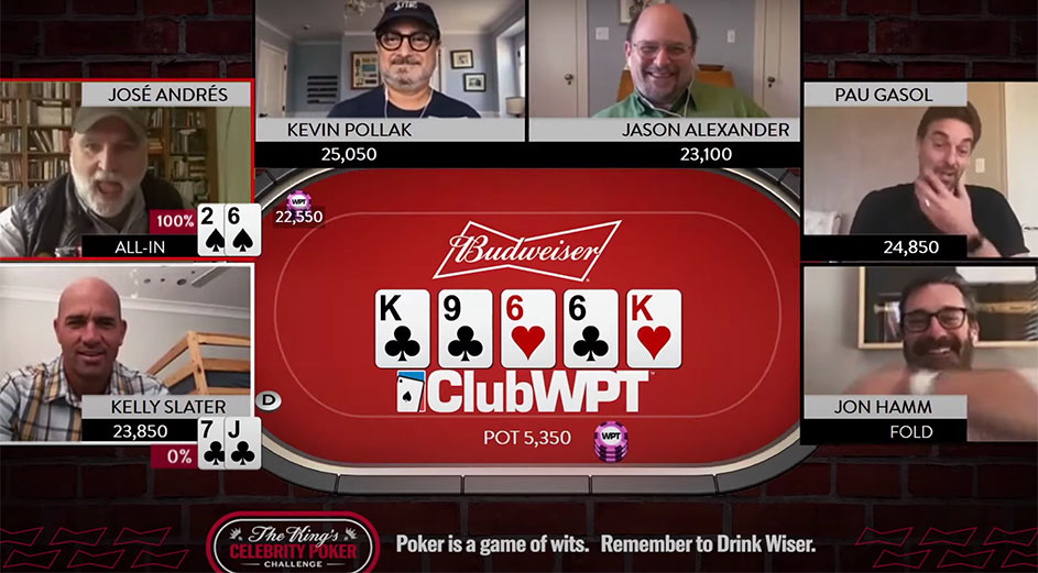 Kelly Slater plays poker