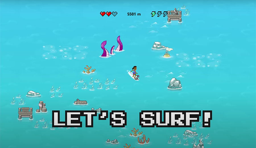 Microsoft Edge Surf game