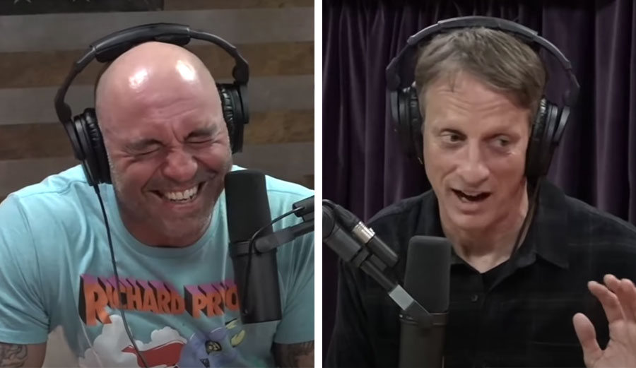 Tony Hawk and Joe Rogan