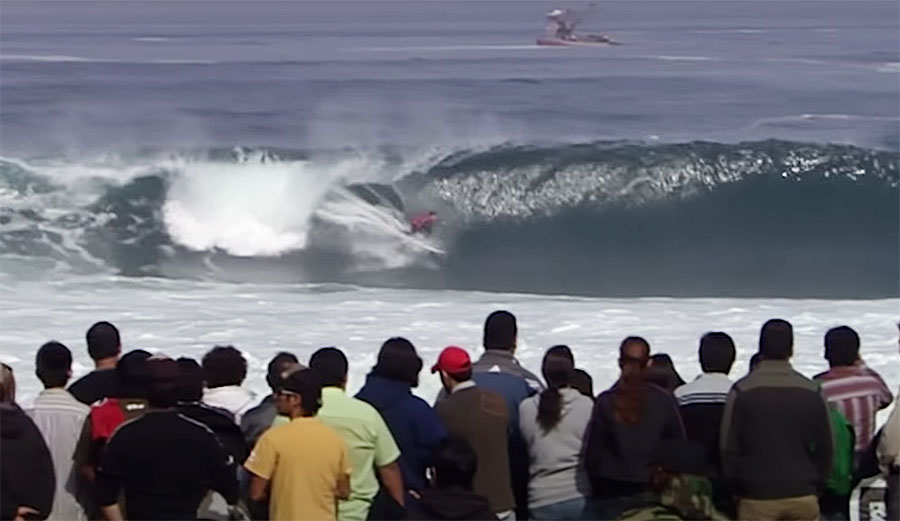 Andy Irons surfing in Chile