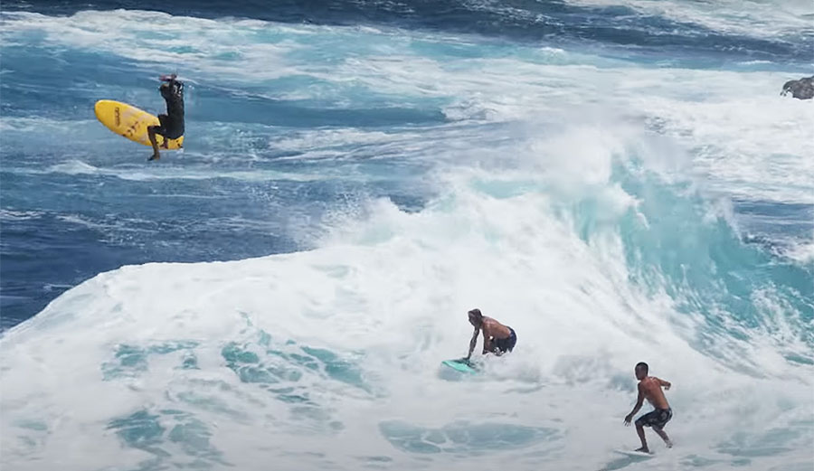 Kai Lenny surfing