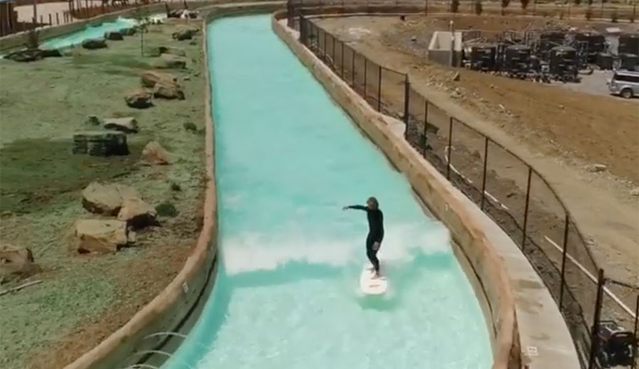 Ben Gravy surfing