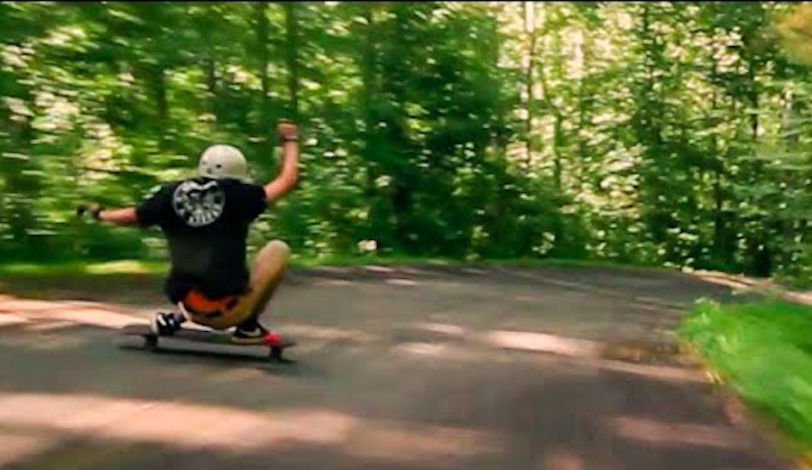 Watch This Longboarder Send a Technical First Descent of a North Carolina Highway