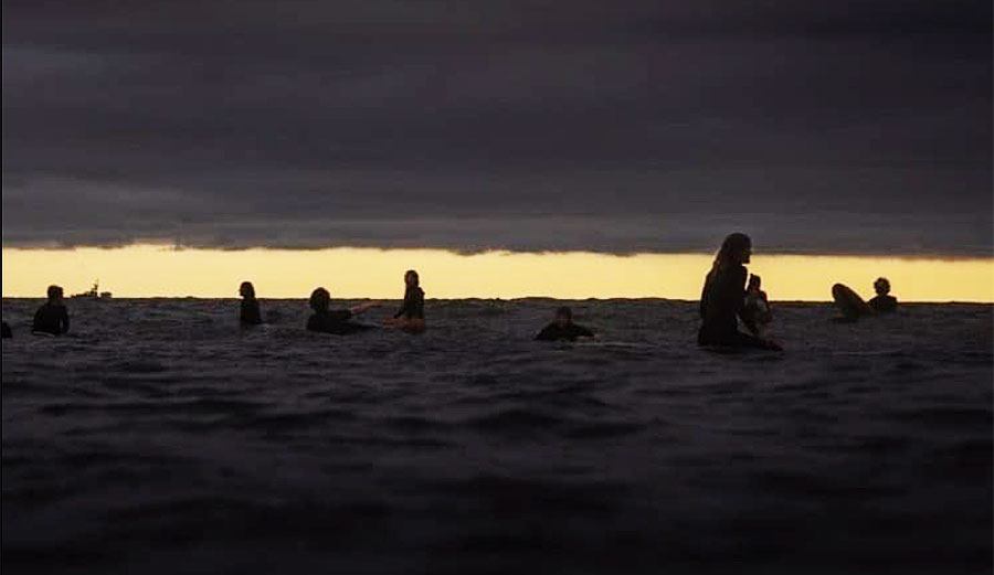 George Floyd paddle out in Santa Monica