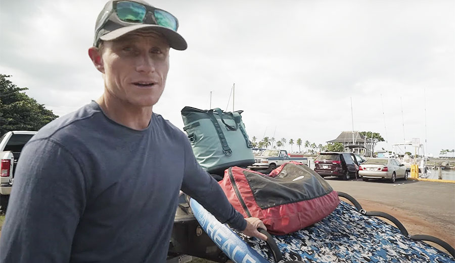 Mark Healey spearfishing setup