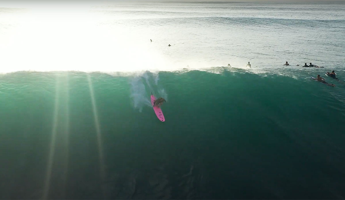 Jamie O'Brien surfing Pipelline