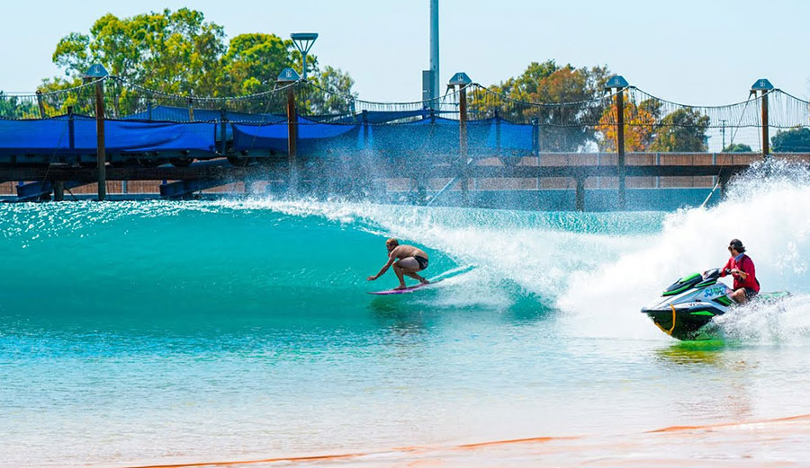 Jamie O'Brien at Kelly Slater's wave pool