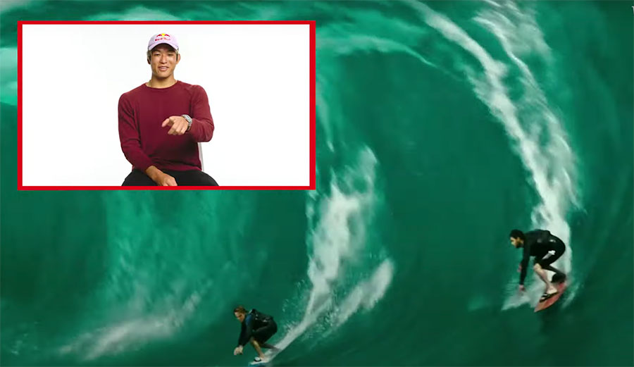 Kanoa Igarashi surf films for Vanity Fair