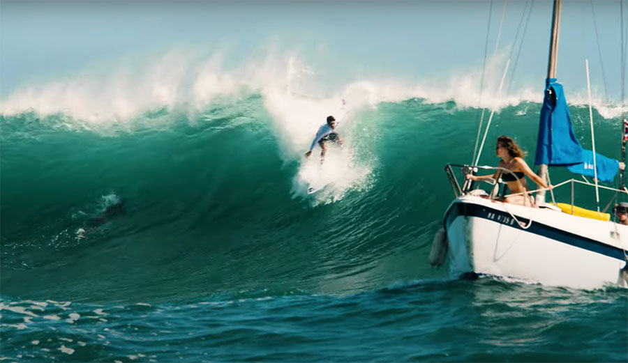Koa Rothman surfing Waikiki