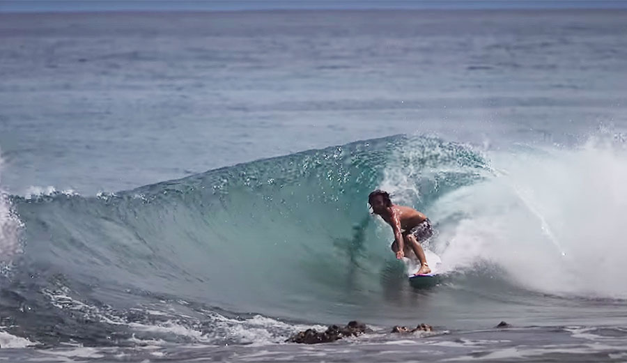 Mason Ho surfing