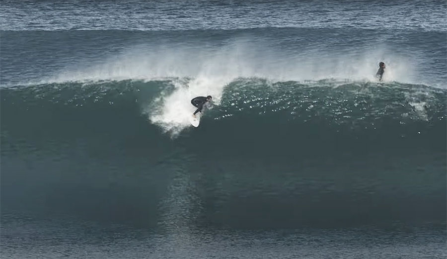 Nic Von Rupp surfing