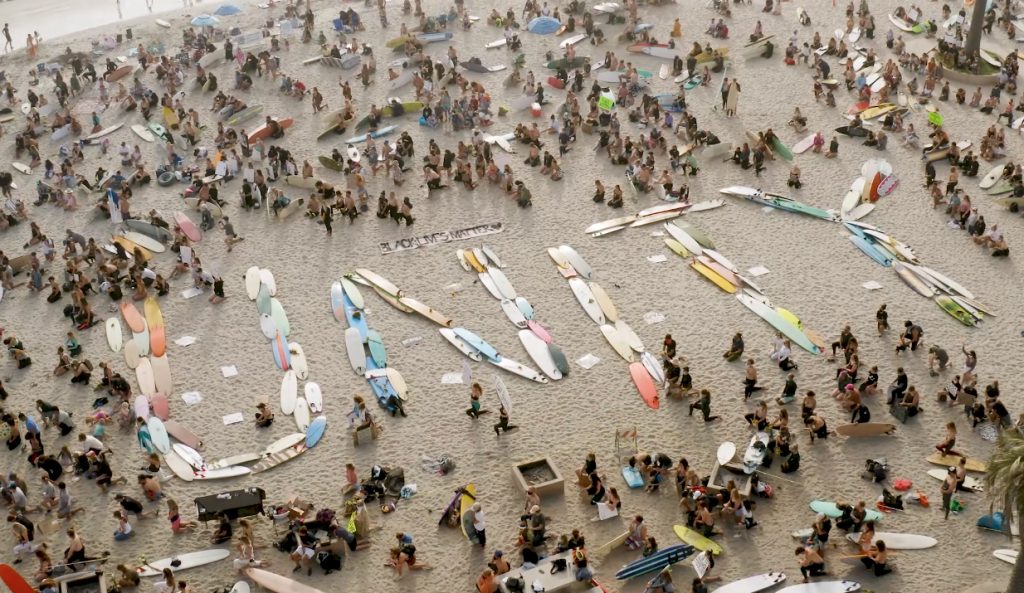 Unity George Floyd Paddle Out Moonlight Beach Encinitas