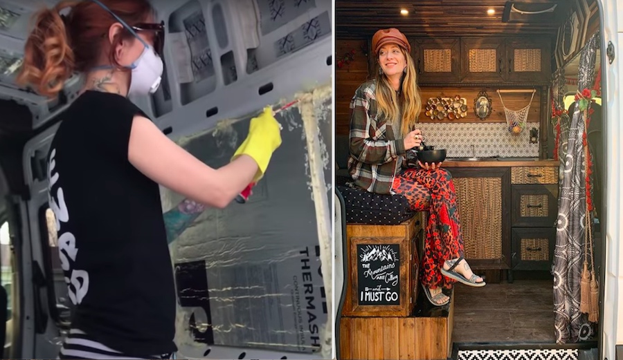 This Woman Talks About Turning Her Van Into a Luxury Home on Wheels