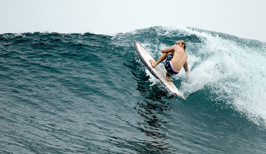 Ari browne surfing in Bali