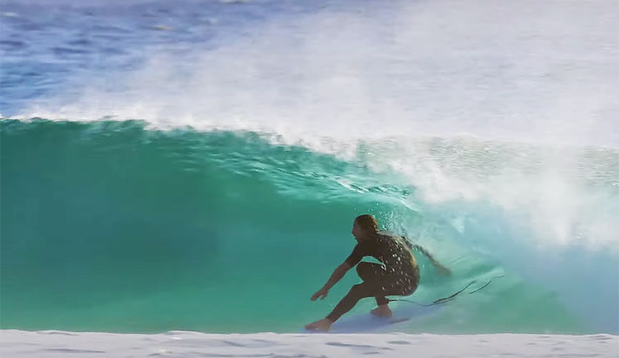 Asher Pacey surfing at Snapper Rocks