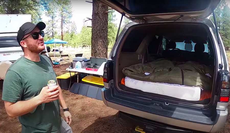 This Guy Added a Super Easy-to-Use Camper Setup to His Toyota 4Runner