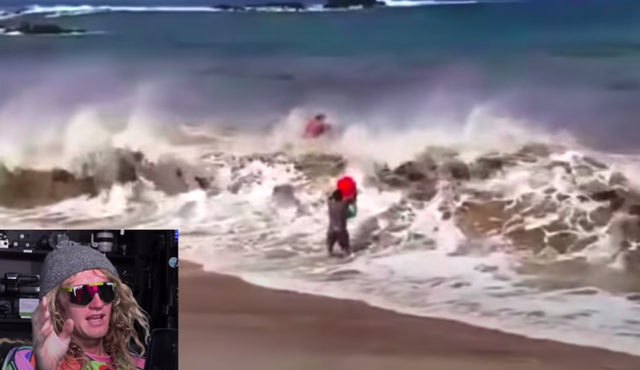 There's Wisdom in This Guy's Critique of Tourists Getting Too Close to the Ocean When It's Big