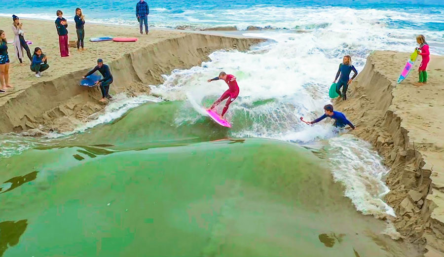 Jamie O'Brien surfing river wave