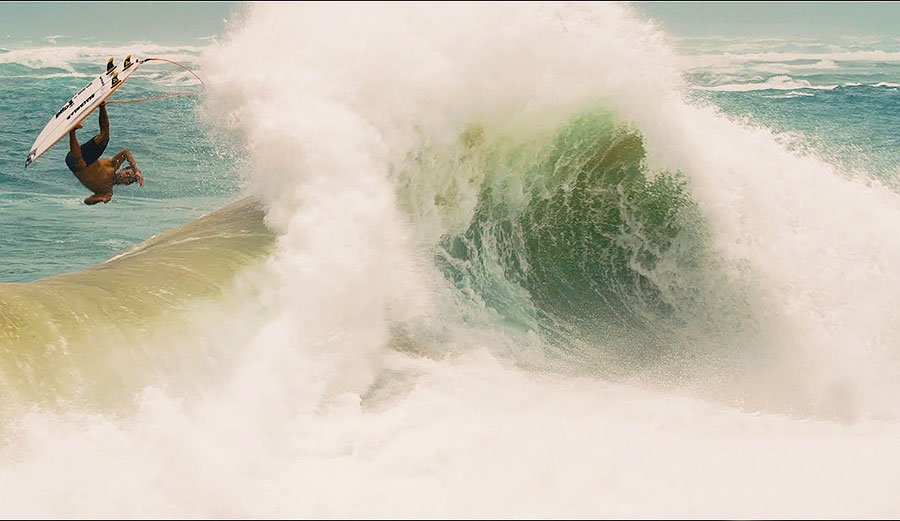 Koa Rothman surfing Hurricane Douglas