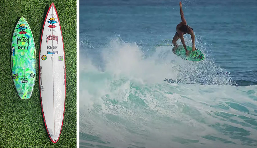 Mason Ho surfing