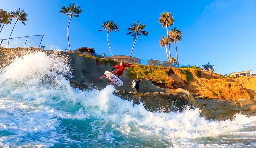 Jamie O'Brien Surfs the Weirdest Backwash Waves Ever