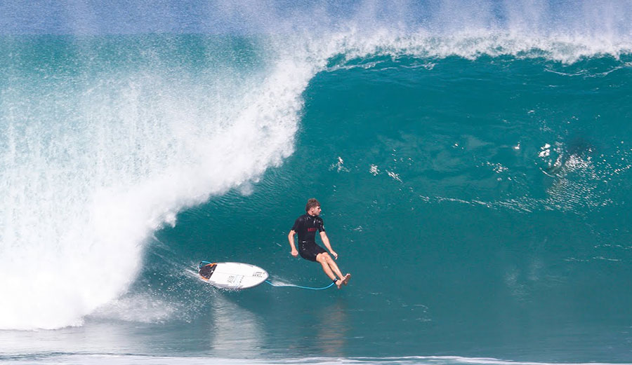 Nathan Florence surfing